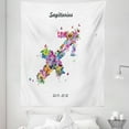 thumbnail image 1 of Sagittarius Tapestry, Blossoming Arrow Shape Flowers and Butterflies Flourishing Nature Design, Fabric Wall Hanging Decor for Bedroom Living Room Dorm, 5 Sizes, Multicolor, by Ambesonne, 1 of 1