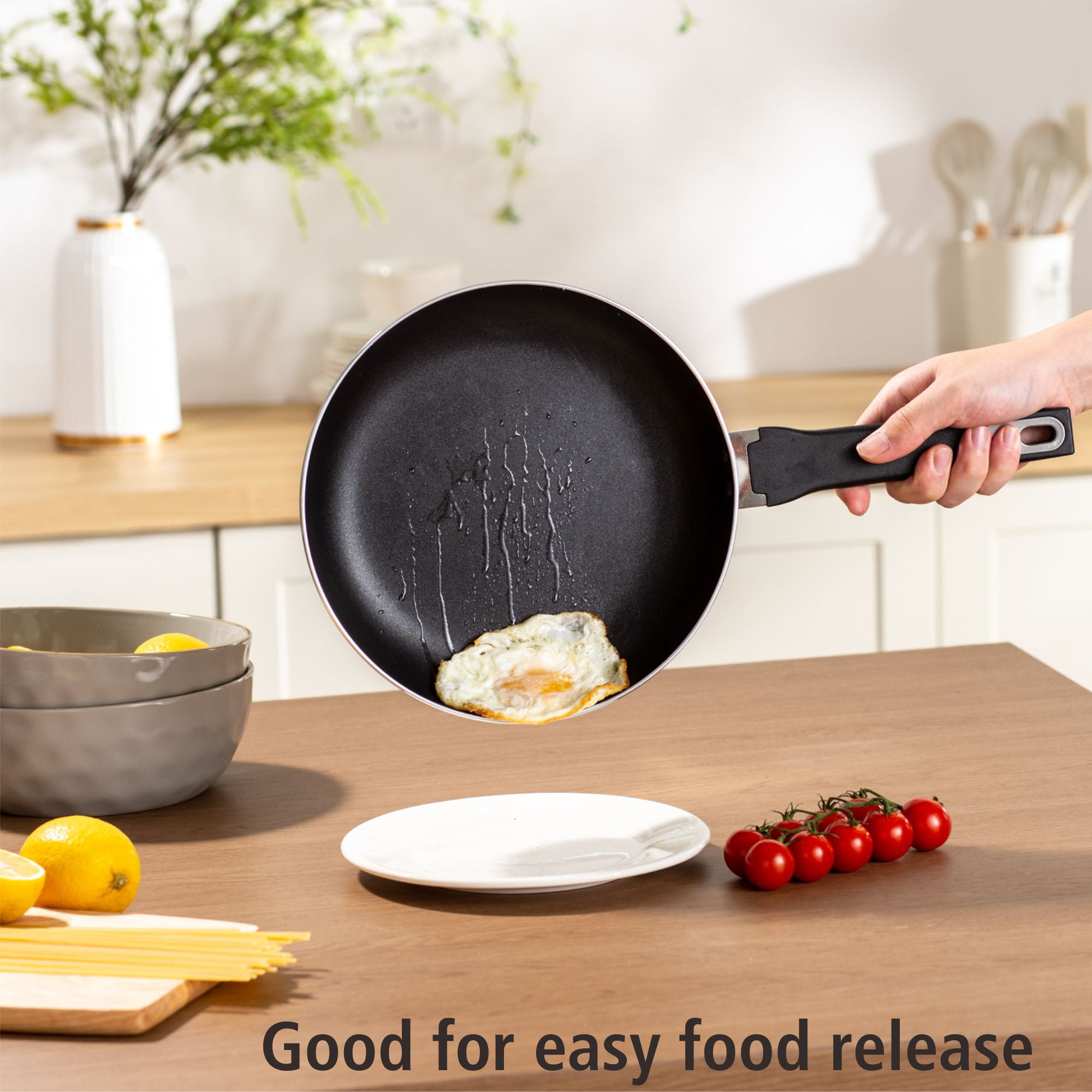 Mainstays 13 Piece Nonstick Aluminum Alloy, Pots and pans Cookware Set, Black