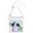 White, variant on BadPiggies Clear Bag Stadium Approved Purse, Transparent Crossbody Bags for Women & Men, See Through PVC Messenger Handbag for Concert Sports Events Amusement Park (White)