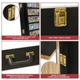 thumbnail image 2 of PENNZONI Full Table Top Display Case w/ Stand, Acrylic Baseball Card Show, Black, 2 of 8