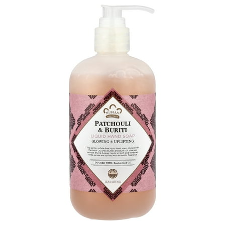 Nubian Heritage Liquid Hand Soap, Patchouli & Buriti, 12 fl oz (355 ml)