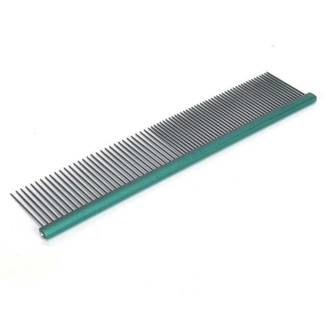 Teeth Pet Steel Comb 2 Different Densities Prevents Static Dog Grooming Comb With Rounded Ends For Long And Short Haired Breeds