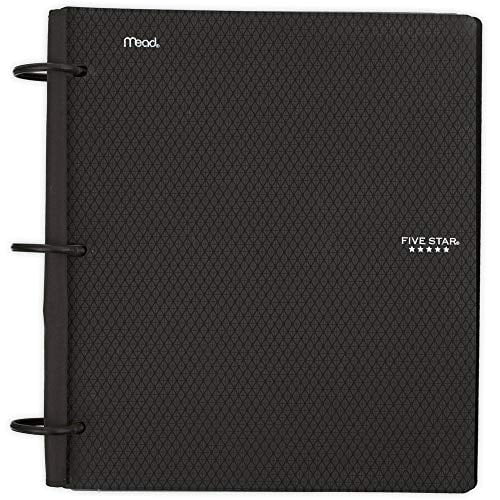 Five Star Flex Hybrid NoteBinder , Classeur de 1 Po avec Onglets, Cahier et Classeur à 3 Anneaux Tout-en-un, Couleurs Assorties, Couleur Sélectionnée pour Vous, 1 Unité (29328)