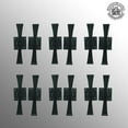 thumbnail image 2 of Black Wrought Iron Shutter Dog Holders 5.8" L Decorative Propeller Style Black Rust Resistant External Shutter Tieback Hardware w/Screw Pack of 6 | Renovators Supply, 2 of 5