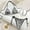 Black(New), variant on PNTUTB Summer Women's Fashion Print Deep V Neck Tie Back Bikini Two Piece Swimsuit Set