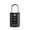 Dark gray, variant on Green-TSA Code Lock for Travel Luggage, Changeable Password, for Subscribers, Document, Design, Durable Cabinet Padlock