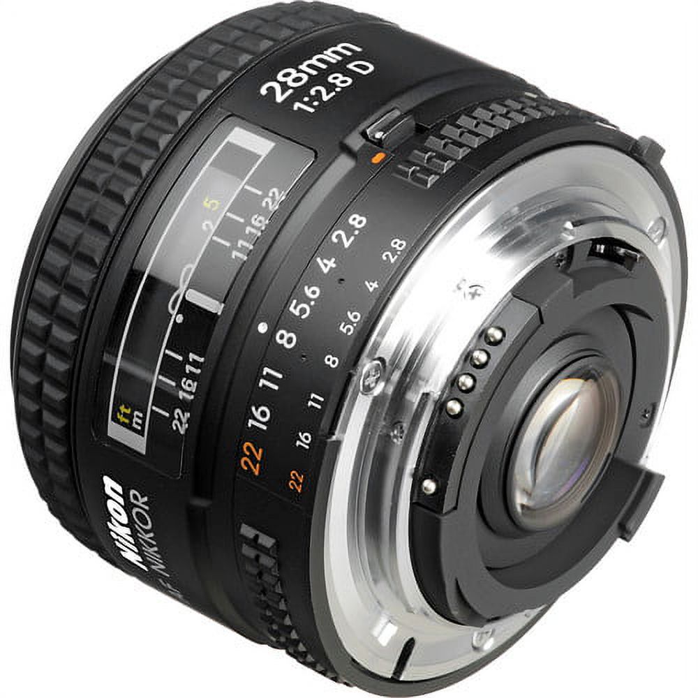 Nikon AF FX NIKKOR 28mm f/2.8D Fixed Zoom Lens with Auto Focus for