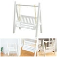 thumbnail image 2 of PPKVUFD Miniature Swing White Dollhouse Miniature Porch Swing Exquisite Thickness, 2 of 9