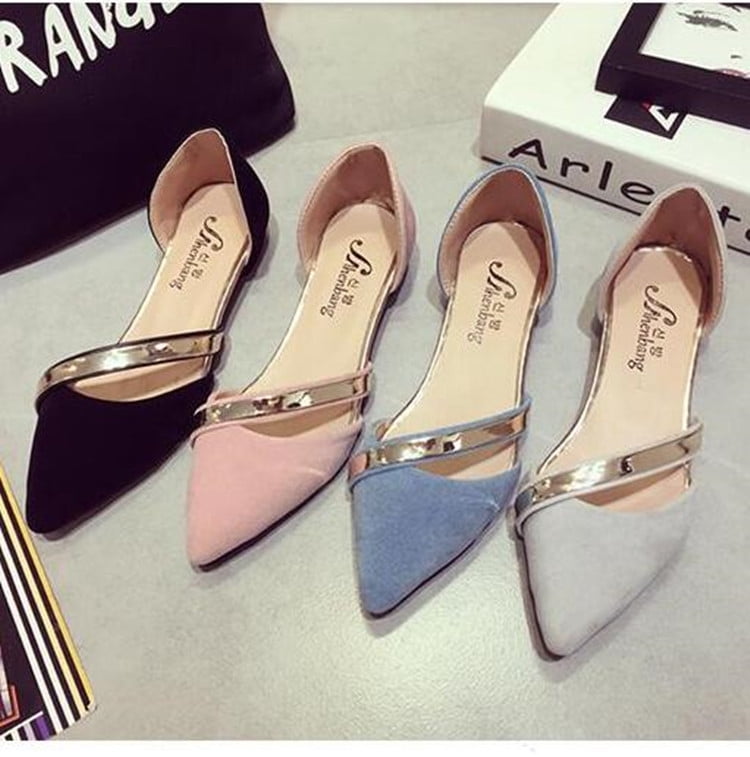 ladies flat ballet pumps