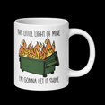 thumbnail image 4 of Dumpster Fire Coffee Mug: Let Your Light Shine | Funny Ceramic Mug for Coffee Lovers | Sarcastic Quote Cup | Unique Gift, Ceramic Mug 11Oz, 4 of 5