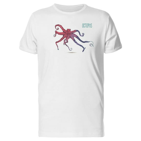 Gradient Colored Octopus T-Shirt Men -Image by Shutterstock, Male Small