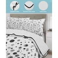 thumbnail image 4 of Quilts Twin Size, Grey Polka Dot Soft Comforter Bedding Set for Bed, Modern Art Abstract Watercolor Dot Lightweight Quilted Bedspread with Pillow Cover(2 Pieces) for All Season, 68x86 Inch, 4 of 6