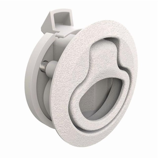 Southco Flush Plastic Pull Latch - Pull To Open - Non Locking - Beige