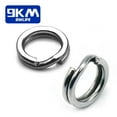 thumbnail image 2 of Split Rings Fishing 50~200Pcs Stainless Steel Lure Rings Saltwater Terminal Tackles Split Rings Fishing Connectors Snap Rings Size3 5.5mm 35lbs 50 Pcs, 2 of 6