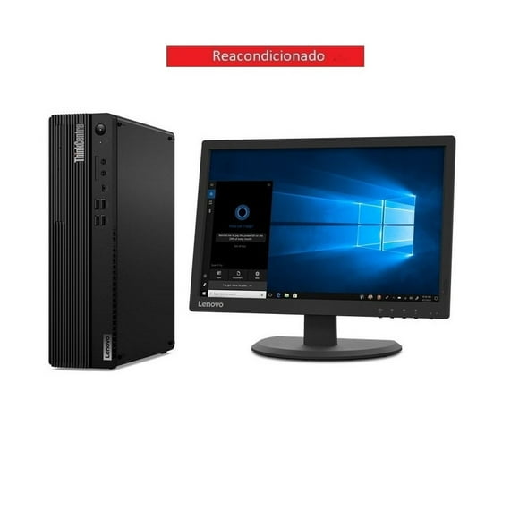 PC Lenovo M80s, SFF, Intel Core i7-10a Gen, 8GB Ram, 256 SSD, MONITOR 19", REACONDICIONADO