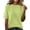 287#Green, variant on Womens Short Sleeve Knit Tops Crew Neck Business Casual Lightweight Loose Work Pullover Orange 2XL
