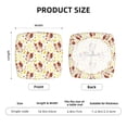 thumbnail image 6 of Square Chair Cushions Cover, Cute Cartoon Leaf Cat Elastic Office Chair Cover for Dining Chairs with Ties and Removable Cover, Desk Chair Seat Cushion Protectors set of 2, 6 of 7
