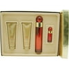 Perry Ellis 360 Red By Perry Ellis For Women, Set Of 4 (Eau De Parfum Spray, Body Lotion, Shower Gel, Mini Eau De Parfum Spray)