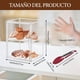 thumbnail image 2 of Panera para Pan Transparente, Vitrina para Pan, Caja Acrilico Exhibicion para Panadería, Cajas para Tenis, Panera Hermetica con Compartimento, Caja Expositora Transparente para Panadería (Blanco), 2 of 8