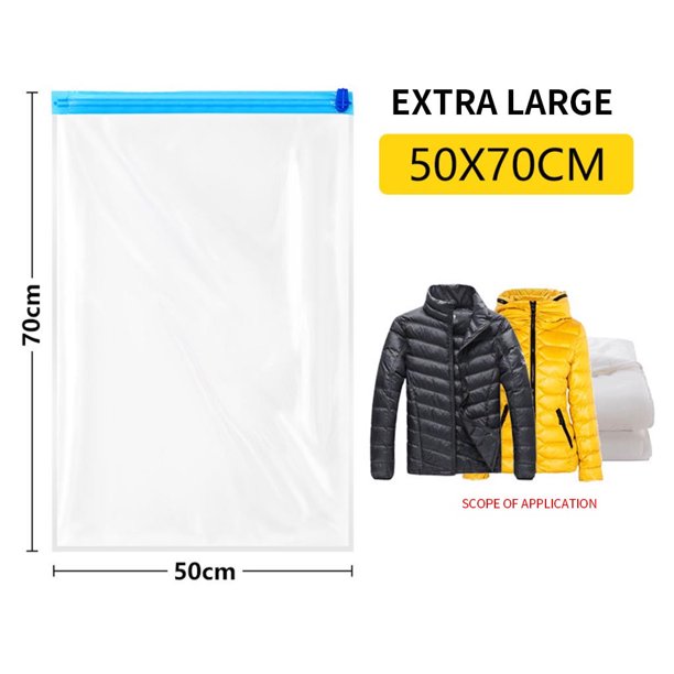 Kcocoo Travel Roll Up Compression Vacuum Home Luggage Storage Sack Handrolled compression bag