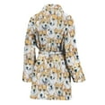 thumbnail image 2 of Watercolor Corgi Print Bathrobe Women, 2 of 3