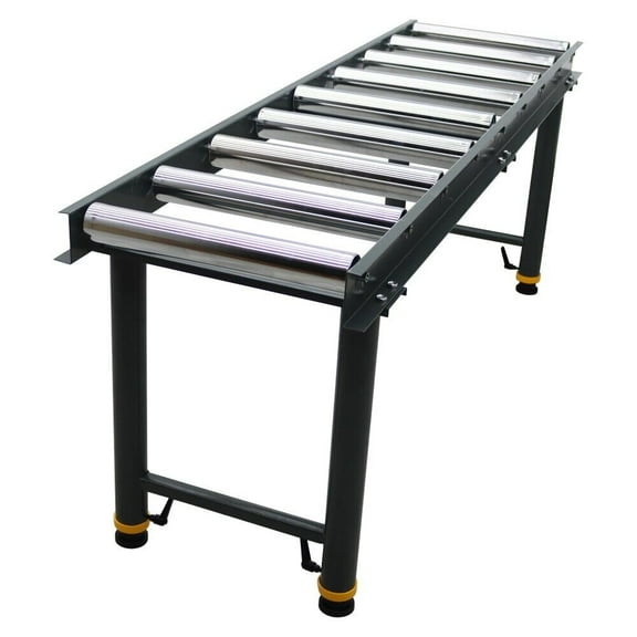 9 Rollers Unpowered Roller Conveyor Table Height Adjustable 440 lbs Load Unloading and Handling Tool