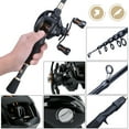 Sougayilang Baitcast Combo Telescopic Rod and 12＋1BB Baitcasting Reel
