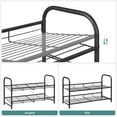 thumbnail image 4 of Zapatero SONGMICS de 2 niveles para armario, 8 pares, metal negro, 4 of 7
