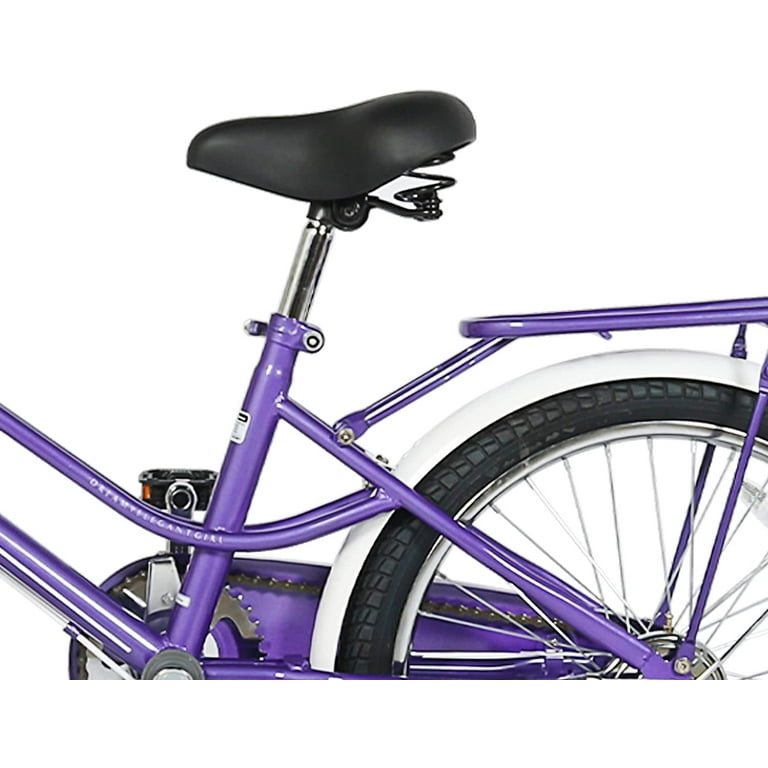 Coewske Kids Bike 20 inch Boys Girls Bicycle with Hand Brake and Kickstand Purple