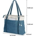 thumbnail image 3 of Women's Work Bag with Laptop Compartment, Zipper Pockets, Teacher Bag, 3 of 6
