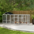 thumbnail image 2 of PawHut Outdoor Wooden Chicken Coop, Combinable Design Hen House with Run, 2 of 10