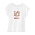 thumbnail image 3 of Camiseta de mujer de verano para mujer, ropa de calle sencilla, camiseta clásica con cuello redondo para senderismo M, 3 of 7