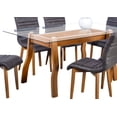 thumbnail image 3 of Comedor Parma MOBILKRAFT Negro 6 Sillas Rectangular Madera y cristal, 3 of 4