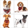 thumbnail image 5 of Paquete de 8 bandanas lavables para perros - Reversibles - Ajustables - Triángulo - Pajaritas para mascotas y gatos (color aleatorio) Rojo Verde, 5 of 5