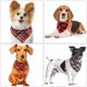 thumbnail image 5 of Paquete de 8 bandanas lavables brillar Triángulo para perros y gatos color aleatorio, 5 of 5