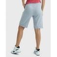 thumbnail image 3 of Hanes Women's French Terry Bermuda Shorts, 11" Light Steel M, 3 of 10