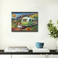 thumbnail image 5 of YILUYINQING Dog Car Trailer Wall Art Canvas Print Wall Decorations Ready To Hang Room Home Decor 20x16in, 5 of 6