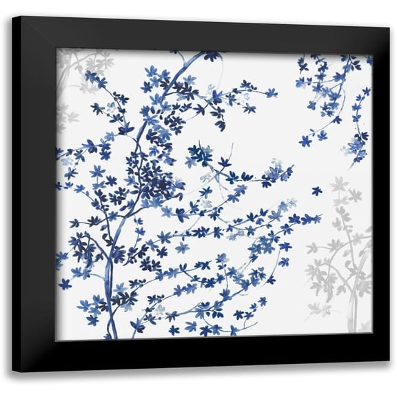 Jensen, Asia 12x12 Black Modern Framed Museum Art Print Titled - Blue Ivy