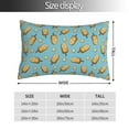 Gaeub Lemon Ice Cream Print Double Sided Plush Decorative Throw Pillow