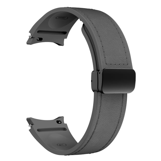Aplicable a Samsung Galaxy Watch watch6/5/4 hebilla magnética de silicona de cuero correa inteligente de 20 mm