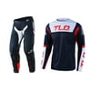 Troy Lee Designs 2022 SE Pro Jersey and Pant Combo Fractura Navy/Red (Jersey Medium / Pant W34)