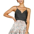 thumbnail image 2 of EGNMCR Tank Tops for Women Womens Solid Color Casual Basic Strappy Solid Tank Tops, 2 of 7