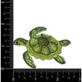 thumbnail image 2 of Green Sea Turtle, Tropical, Marine Reptile, Ocean Animals, Iron-on Patch, Embroidered, 2 of 4