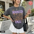 thumbnail image 4 of PAVIG All Booked For Fall Shirt, Bookish Ghost Halloween Garment-Dyed Tee, 4 of 8