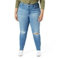 thumbnail image 1 of Levi Strauss Signature.™ Red Women's Plus High Rise Skinny Jeans, 1 of 3