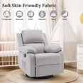 thumbnail image 4 of Korser Swivel Rocker Small Recliner Chair for Small Spaces for Living Room,Nursery,Light Grey, 4 of 7