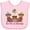 AD-Pink, variant on Inktastic Twins 1st Birthday Bears Boys or Girls Baby Bib