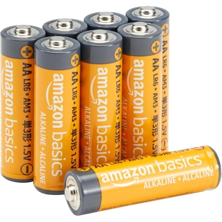 8-Pack AA Alkaline High-Performance Batteries, 1.5 Volt, 10-Year Shelf Life