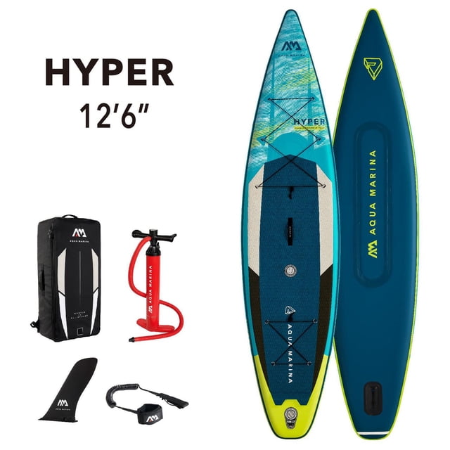 Aqua Marina Planche de stand up paddle gonflable de tourisme Hyper 12' 6" (Isup)