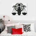 thumbnail image 4 of COMIO  Libra Wall Art Decor, Matte Black Wall Hanging Decor Silhouette Wall Art for Home Bedroom Living Room Bathroom Kitchen Office Hotel Wall Decoration, 4 of 4